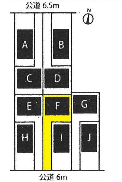 Compartment figure. The property is the F building. 