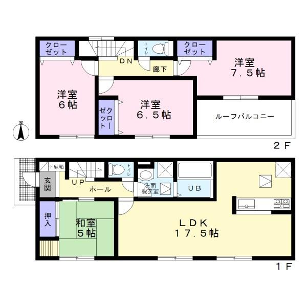 Floor plan. (June), Price 25,900,000 yen, 4LDK, Land area 163.75 sq m , Building area 99.38 sq m