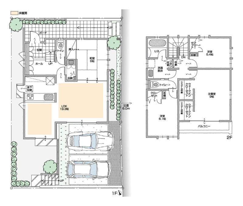 Floor plan. (A Building), Price 39,900,000 yen, 4LDK+2S, Land area 142.15 sq m , Building area 112.91 sq m