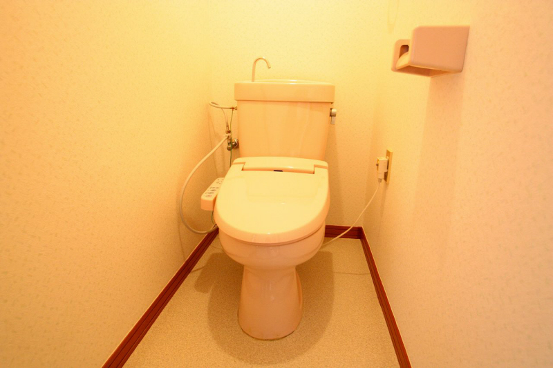 Toilet. Warm water washing toilet seat. 