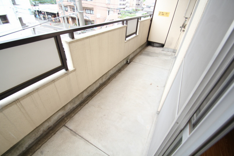 Balcony. Sunny veranda.