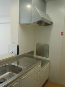 Kitchen. Kitchen also It is spacious, Exhaust fan is also a shiny! 