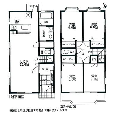 Floor plan. 36,800,000 yen, 4LDK, Land area 105.02 sq m , Building area 105.3 sq m