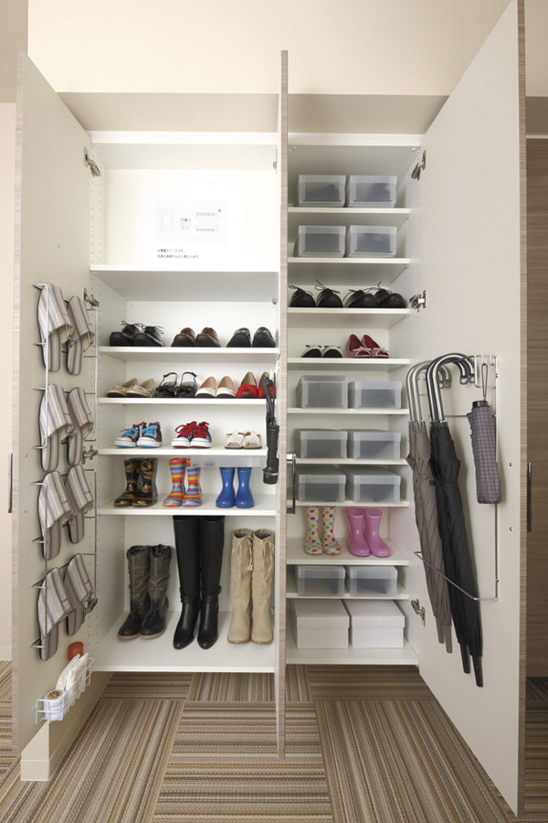Receipt.  [Entrance storage] Original umbrella hanging, Small drawer, Such as the five-small hook is installed, Easy-to-use front door storage. Not only shoes, You can freely accommodated what you need at the door (same specifications)