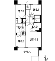 Floor: 4LDK + WIC, the occupied area: 89.17 sq m, Price: 39.9 million yen