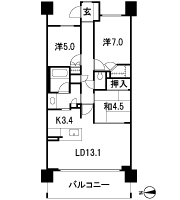 Floor: 3LDK + WIC, the occupied area: 75.83 sq m, Price: 31.6 million yen