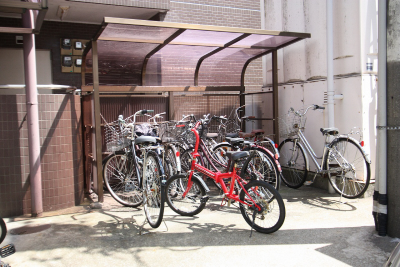 Parking lot. Bicycle equipped. 