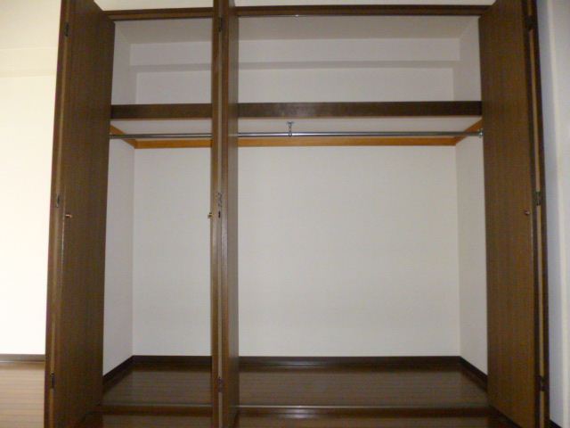 Receipt. Spacious closet with a shelf at the top