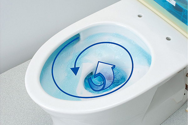 Toilet.  [Sefi on Detect & tornado cleaning] Toilet bowl is also easy Sefi on Detect cleaning with less dirt is processed in the, Tornado features that can be cleaned firmly on the dirt also is equipped with (illustration)