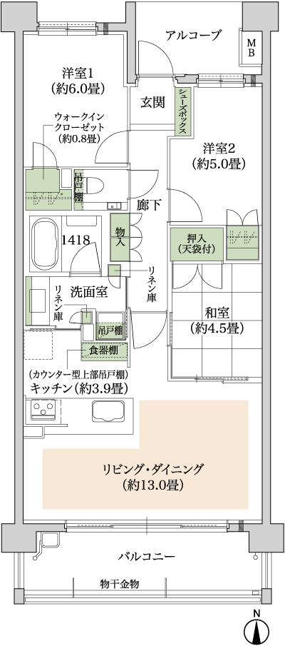 Floor: 3LDK + WIC, the occupied area: 73.08 sq m, Price: 39,180,000 yen ~ 41,380,000 yen