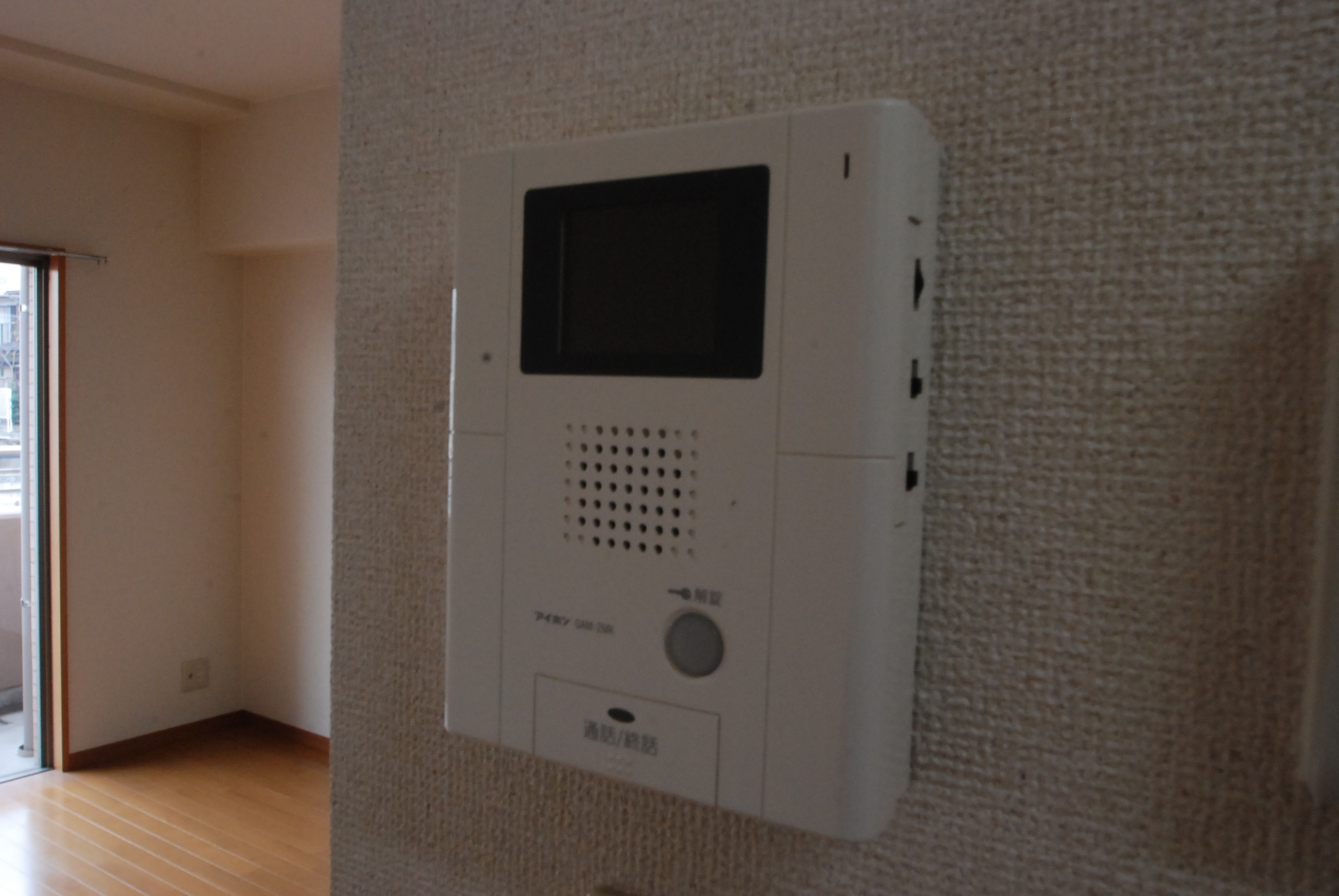 Security. Camera-equipped intercom