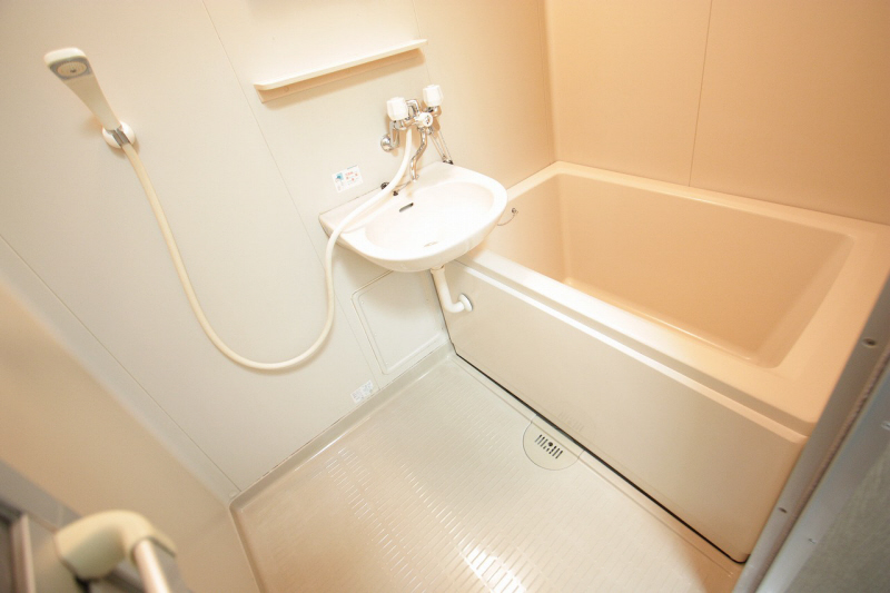 Bath. Bathroom with a wash basin.