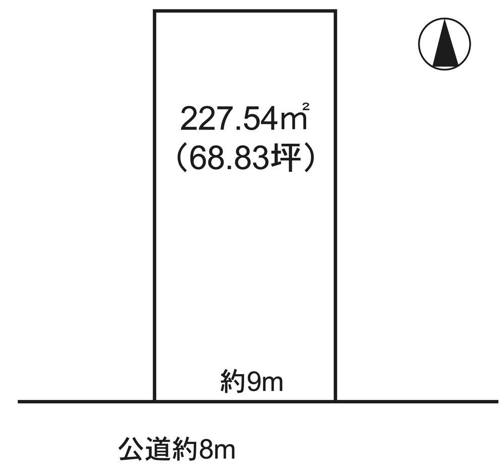 Compartment figure. Land price 46,800,000 yen, Land area 227.54 sq m