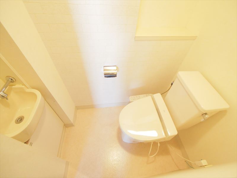 Toilet. With warm water washing toilet seat