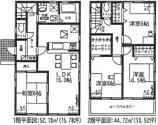 Floor plan. 29,800,000 yen, 4LDK, Land area 135 sq m , Building area 96.9 sq m