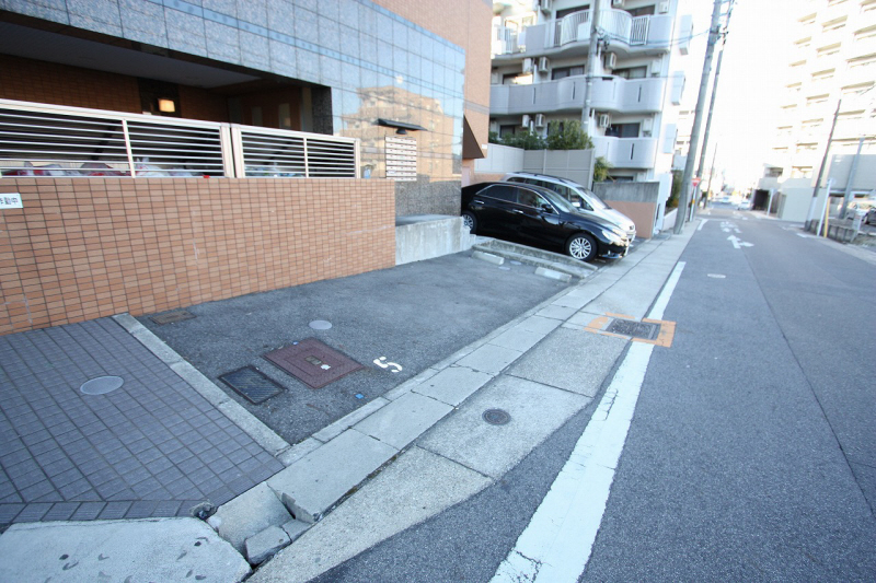 Parking lot. There is also on-site parking.