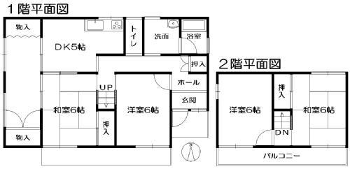 Floor plan. 20.8 million yen, 4DK, Land area 178.5 sq m , Building area 77.44 sq m