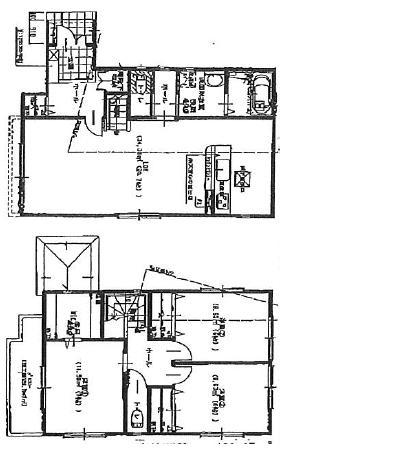 Floor plan. (1 Building), Price 39,800,000 yen, 3LDK, Land area 109.07 sq m , Building area 100.21 sq m