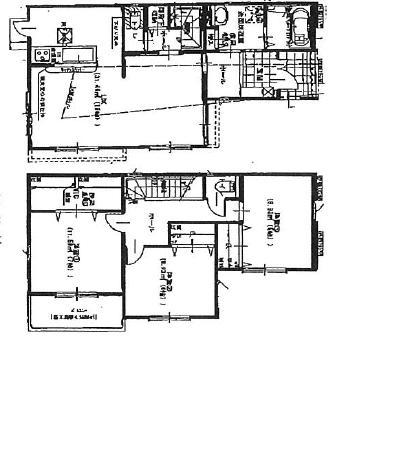 Floor plan. (Building 2), Price 37,800,000 yen, 3LDK, Land area 117.66 sq m , Building area 99.38 sq m