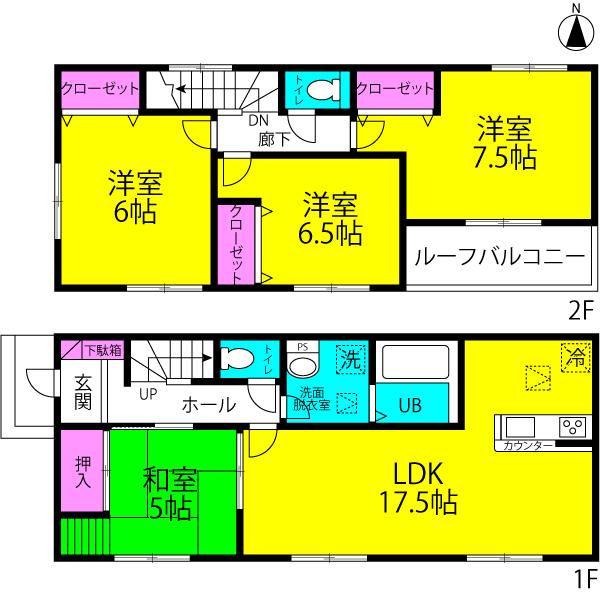 Floor plan. 25,900,000 yen, 4LDK, Land area 163.75 sq m , Building area 99.38 sq m