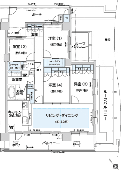 Floor: 4LDK, occupied area: 100.84 sq m, Price: TBD