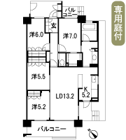 Floor: 4LDK, occupied area: 94.56 sq m, Price: TBD