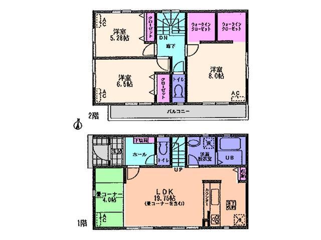 Floor plan. 33,500,000 yen, 3LDK, Land area 127.01 sq m , Building area 97.72 sq m