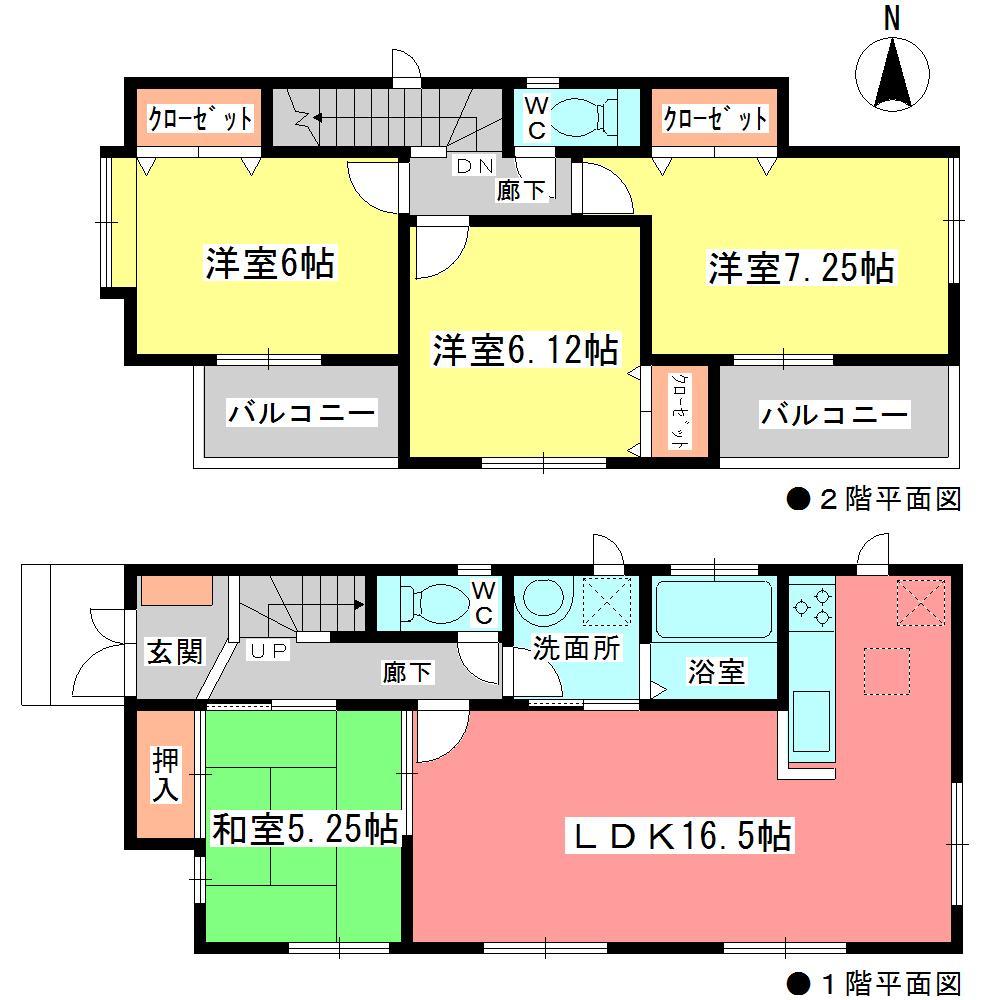 Floor plan. (B Building), Price 26,900,000 yen, 4LDK, Land area 124.72 sq m , Building area 96.69 sq m