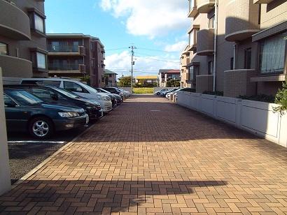 Parking lot. Common areas