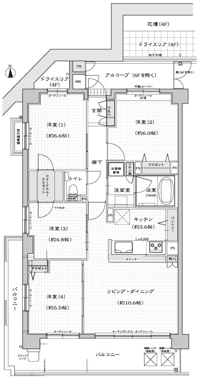 Floor: 4LDK, occupied area: 83.96 sq m, price: 33 million yen