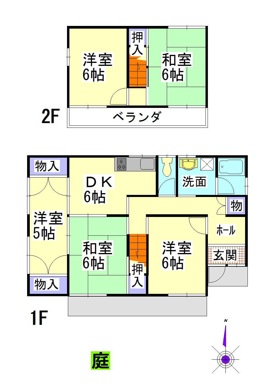Floor plan. 20.8 million yen, 5DK, Land area 178.5 sq m , Building area 77.44 sq m
