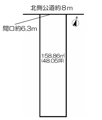Compartment figure. Land price 26 million yen, Land area 158.86 sq m