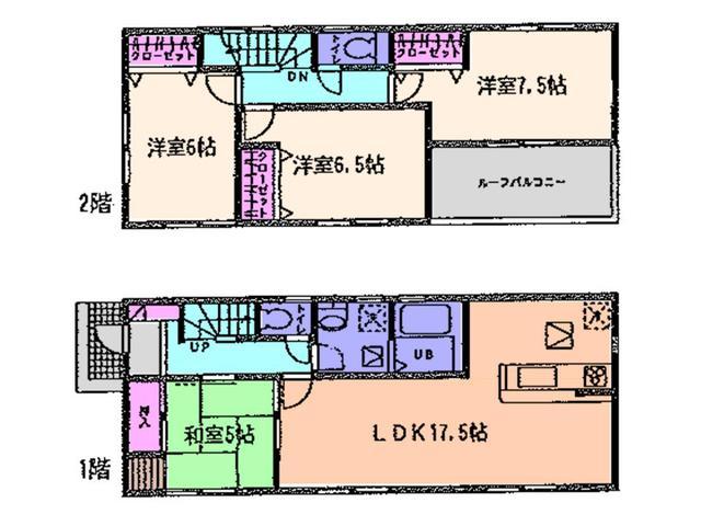 Floor plan. 27.5 million yen, 4LDK, Land area 183.93 sq m , Building area 99.38 sq m