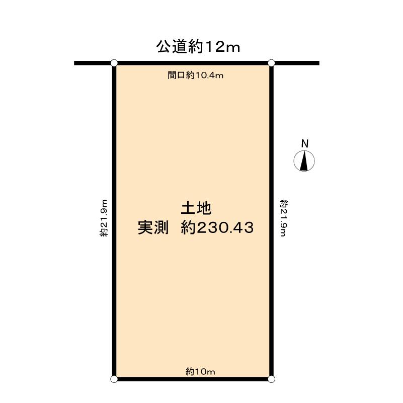 Compartment figure. Land price 51 million yen, Land area 230.43 sq m land area 230.43 sq m