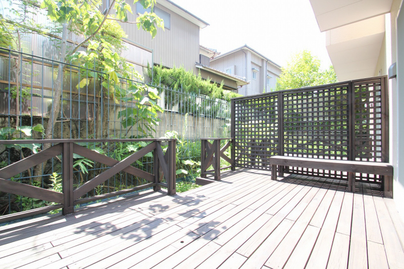 Balcony. Likely to be even in your tea outside.