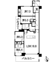 Floor: 4LDK, occupied area: 92.48 sq m, Price: 47.5 million yen