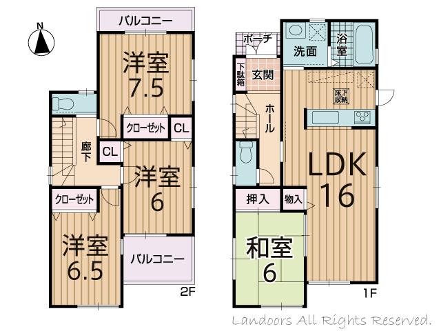 Floor plan. 36,800,000 yen, 4LDK, Land area 131.71 sq m , Building area 98.01 sq m floor plan
