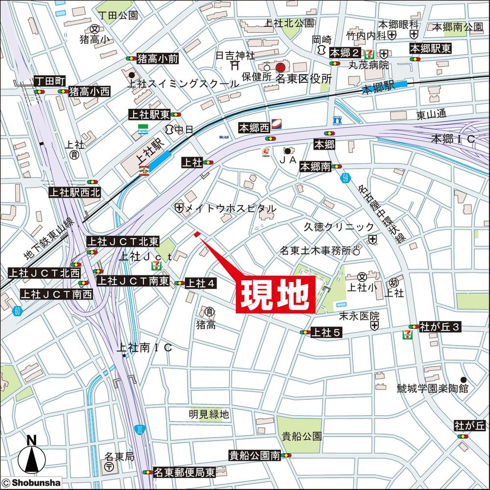 Local guide map. Detail view