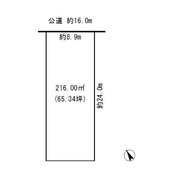 Compartment figure. Land price 36,590,000 yen, Land area 216 sq m