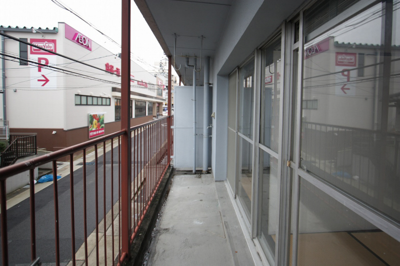 Balcony. Veranda is big because it connected to the two rooms. 