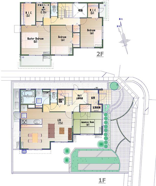 Floor plan.  [No. 3 place] So we have drawn on the basis of the Plan view] drawings, Plan and the outer structure ・ Planting, such as might actually differ slightly from.  Also, It is such as furniture not included in the price. 