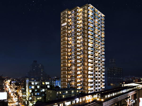 Other. 23-story can enjoy a magnificent view ・ Station Tower Mansion. In all dwelling units, such as floor plans and clear the land plan with the south balcony, Consideration to the improvement of habitability / Exterior CG