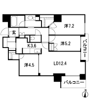 Floor: 3LDK + 2WIC + SIC, the occupied area: 79.05 sq m, Price: 35,256,000 yen