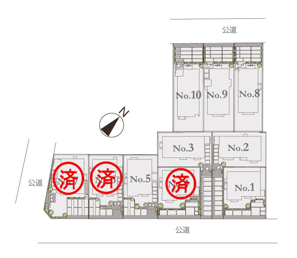 The entire compartment Figure. South road section is adjacent to the park across the road. A new life will begin a green park in the scenic backdrop.