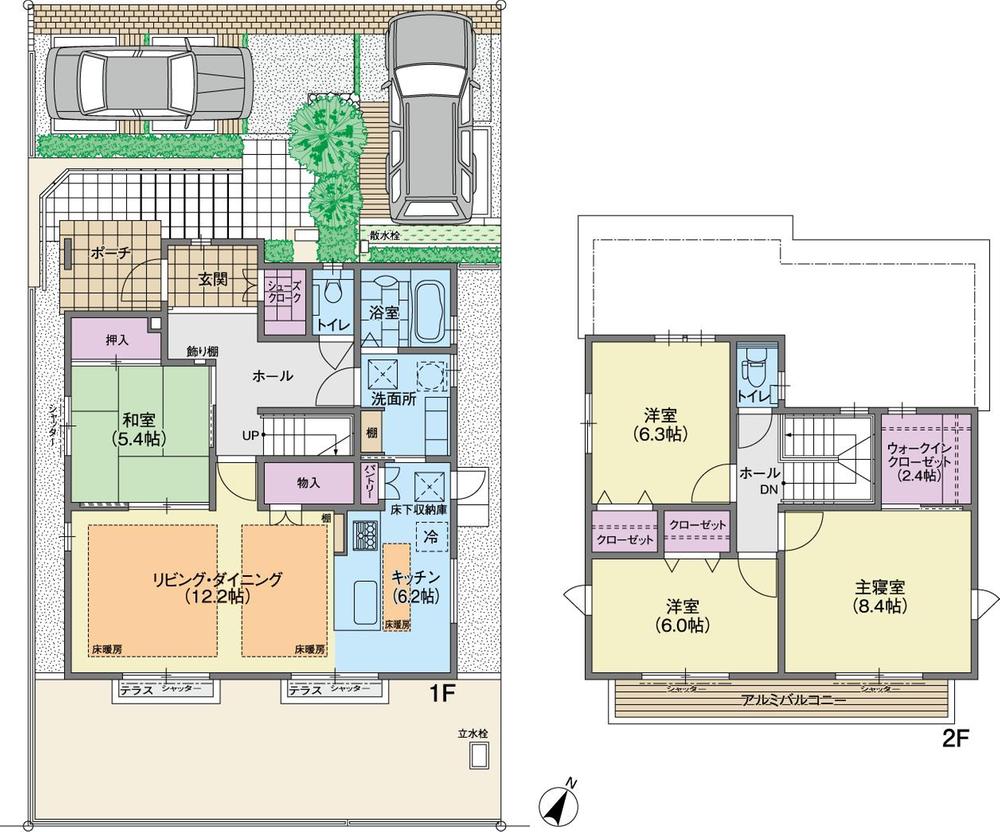 Floor plan. (C-6), Price 42,900,000 yen, 4LDK, Land area 166.81 sq m , Building area 117 sq m