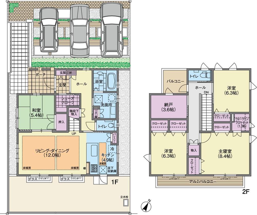 Other introspection. 10th C-3 compartment (floor plan) Closet and shoes cloak, Walk-in closet or storage capacity is an attractive house.