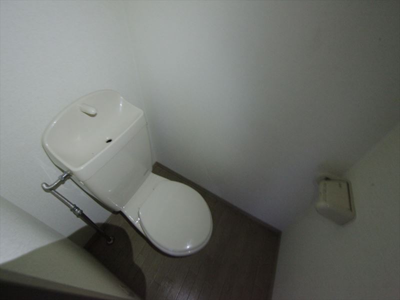 Toilet. Warm water washing toilet seat can be attached