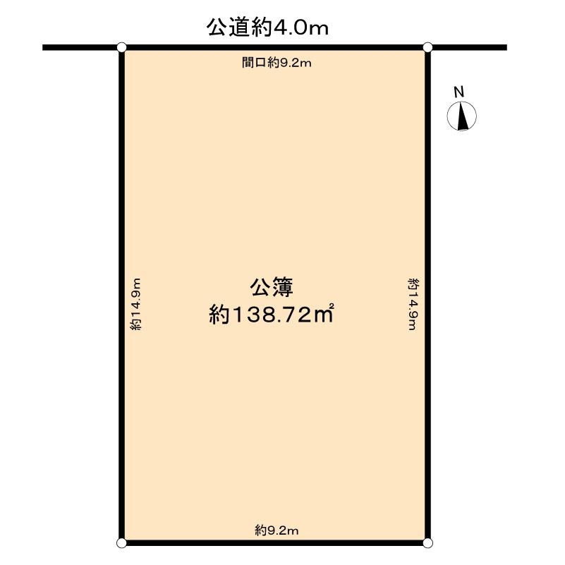 Compartment figure. Land price 25 million yen, Land area 138.72 sq m area 138.72 sq m
