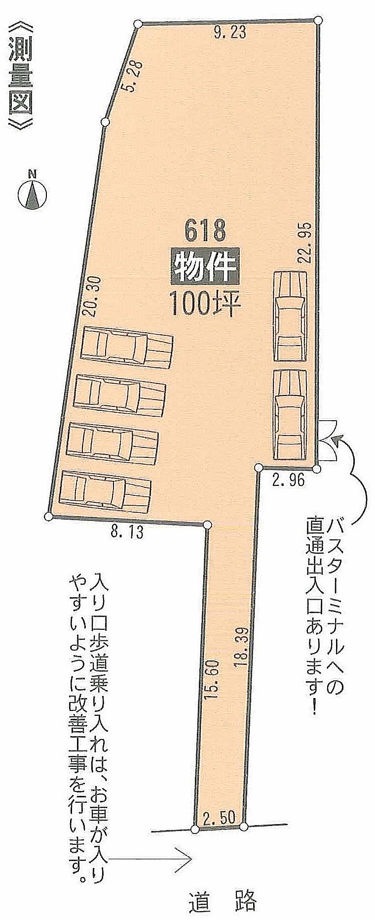 Compartment figure. Land price 32 million yen, Land area 332.66 sq m site area of ​​about 100 square meters