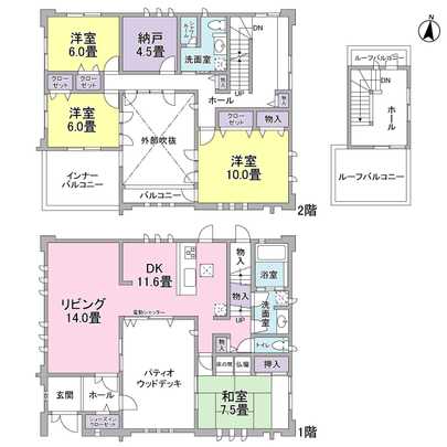 Floor plan. 4LDK + S type